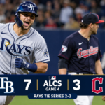 Rays vs Guardians Game 4 action at the 2026 ALCS